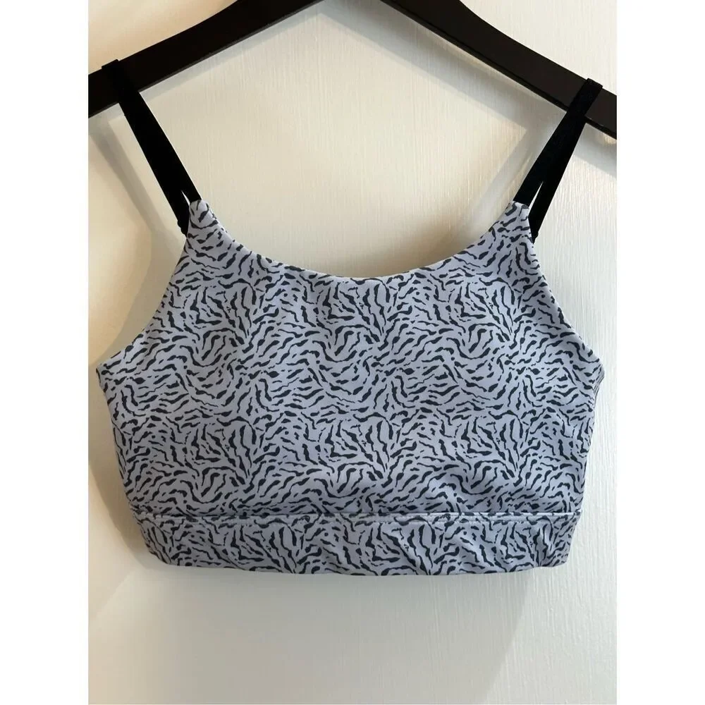Allfenix gray sports bra top size S
